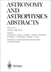 Cover of Literature 1999, Part 2 (Astronomy and Astrophysics Abstracts) by Astronomisches Rechen-Institut