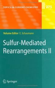 Front cover of Sulfur-Mediated Rearrangement II by Ernst Schaumann
