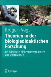 Front cover of Theorien in der biologiedidaktischen Forschung by Dirk Krüger