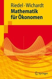Cover of Mathematik für Ökonomen by Frank Riedel