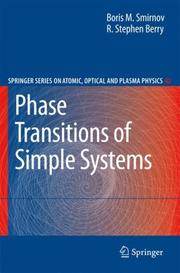 Front cover of Phase transitions of simple systems by Boris M. Smirnov