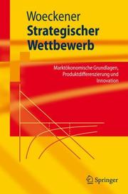 Front cover of Strategischer Wettbewerb by Bernd Woeckener