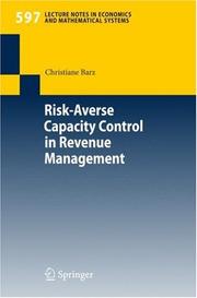 Front cover of Risk-Averse Capacity Control in Revenue Management by Christiane Barz