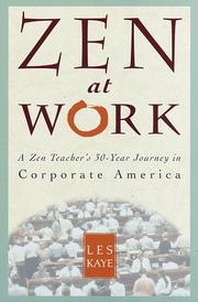 Cover of Zen at work by Les Kaye