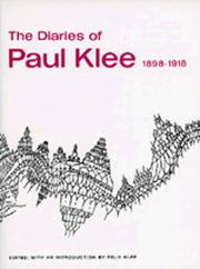 Front cover of The diaries of Paul Klee, 1898-1918 by Paul Klee