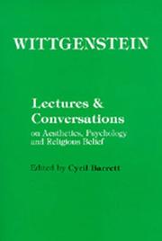 Front cover of Lectures & conversations on aesthetics, psychology, and religious belief by Ludwig Wittgenstein