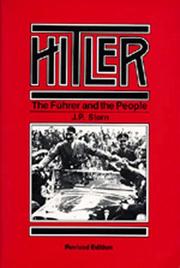 Cover of Hitler by J. P. Stern