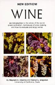 Cover of Wine by Maynard A. Amerine