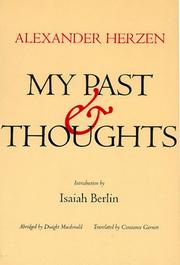 Front cover of My Past and Thoughts by Aleksandr Herzen