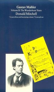 Cover of Gustav Mahler by Donald Mitchell