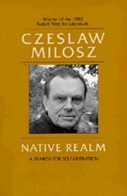 Cover of Native realm by Czesław Miłosz