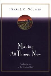 Cover of Making all things new by Henri J. M. Nouwen