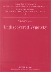 Front cover of Undiscovered Vygotsky by Nikolai Veresov