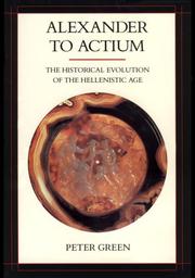 Cover of Alexander to Actium by Peter Green