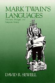 Cover of Mark Twain's languages by David R. Sewell