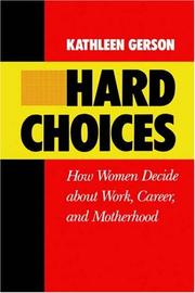 Cover of Hard choices by Kathleen Gerson
