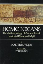 Cover of Homo necans by Walter Burkert