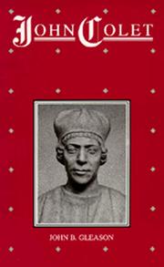 Cover of John Colet by John B. Gleason