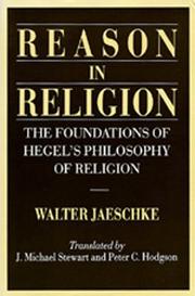 Front cover of Vernunft in der Religion by Walter Jaeschke