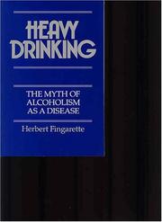 Cover of Heavy drinking by Herbert Fingarette