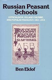 Cover of Russian Peasant Schools by Ben Eklof