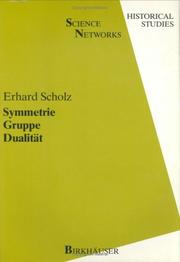Front cover of Symmetrie, Gruppe, Dualität by E. Scholz