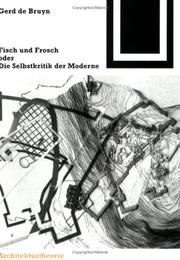 Cover of Fisch und Frosch oder die Selbstkritik der Moderne by Gerd de Bruyn