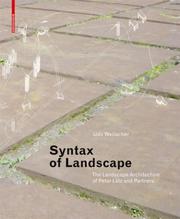 Front cover of Syntax of Landscape by Udo Weilacher