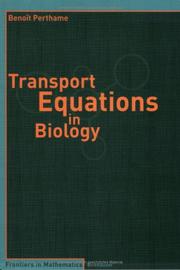 Front cover of Transport Equations in Biology (Frontiers in Mathematics) by Benoît Perthame