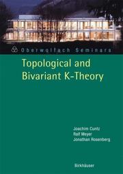 Cover of Topological and bivariant K-theory by Joachim Cuntz