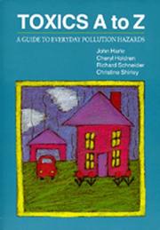 Front cover of Toxics A to Z by Harte, John