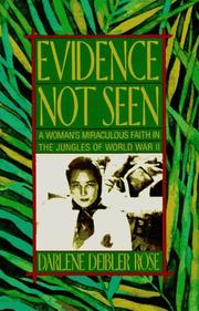 Cover of Evidence not seen by Darlene Deibler Rose