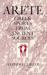 Cover of Arete by Stephen G. Miller