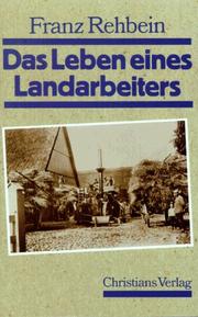 Front cover of Das Leben eines Landarbeiters by Franz Rehbein