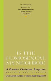 Front cover of Is the homosexual my neighbour? by Letha Scanzoni