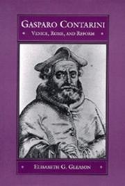 Front cover of Gasparo Contarini by Elisabeth G. Gleason