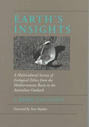 Front cover of Earth's Insights by J. Baird Callicott