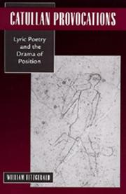 Cover of Catullan provocations by Fitzgerald, William