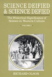 Cover of Science deified & science defied by Richard Olson