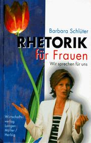 Front cover of Rhetorik für Frauen. Wir sprechen für uns by Barbara Schlüter
