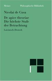 Cover of Die höchste Stufe der Betrachtung by Cardinal Nicholas of Cusa