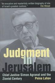 Cover of Judgment in Jerusalem by Pnina Lahav