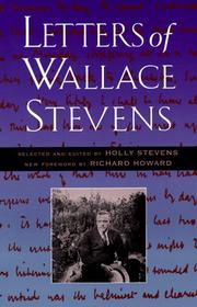 Front cover of Letters of Wallace Stevens by Wallace Stevens
