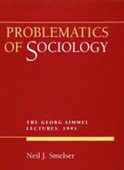 Cover of Problematics of sociology by Neil J. Smelser