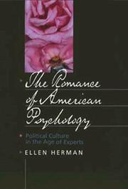 Front cover of The romance of American psychology by Ellen Herman