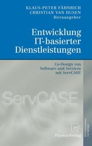 Front cover of Entwicklung IT-basierter Dienstleistungen by Klaus-Peter Fähnrich