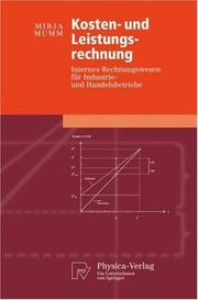 Front cover of Kosten- und Leistungsrechnung by Mirja Mumm