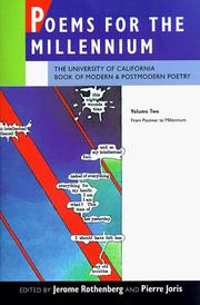 Front cover of Poems for the millennium by Jerome Rothenberg