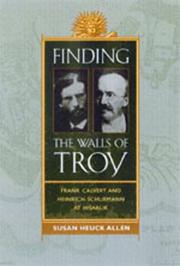Front cover of Finding the walls of Troy by Susan Heuck Allen