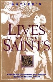 Front cover of Butler's Lives of the Saints by Michael Walsh
